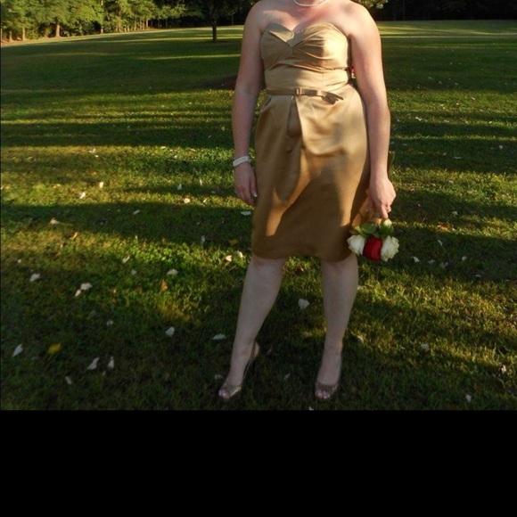 Champagne evening dress - Picture 4 of 7